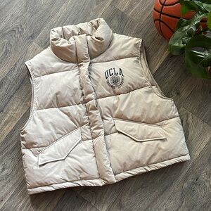 Vintage styled UCLA puffer vest